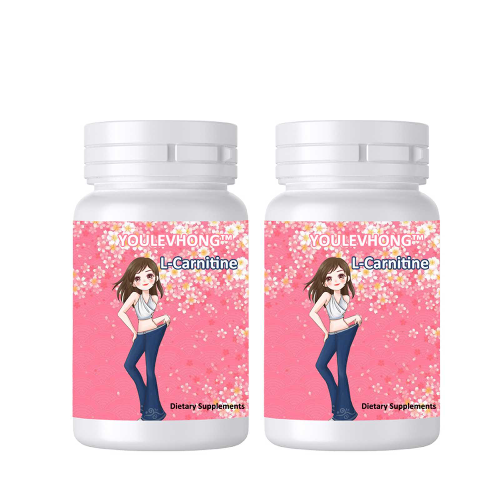 Vegetarian Alternative L Carnitine Supplements 60 Capsules Support Fat Metabolism