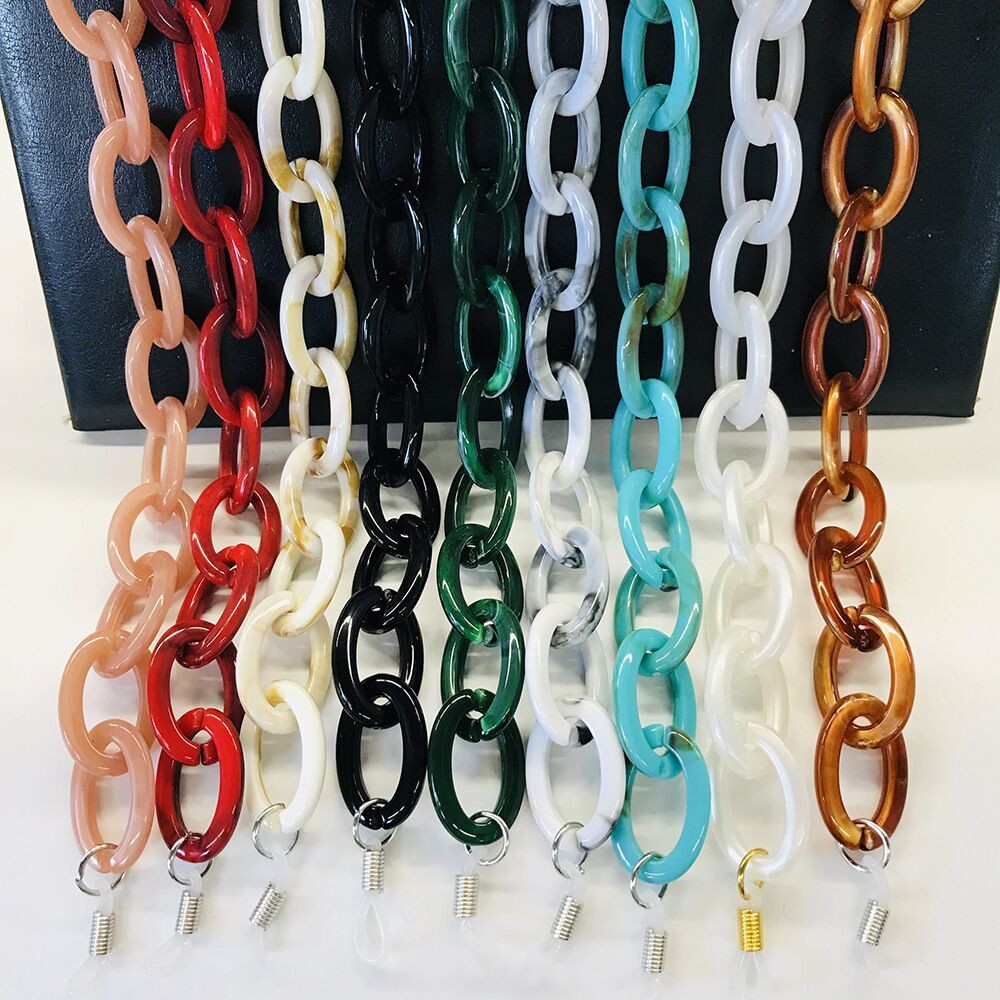 Wholesale good quality colorful Eyeglasses chain and Face shield chains for adult