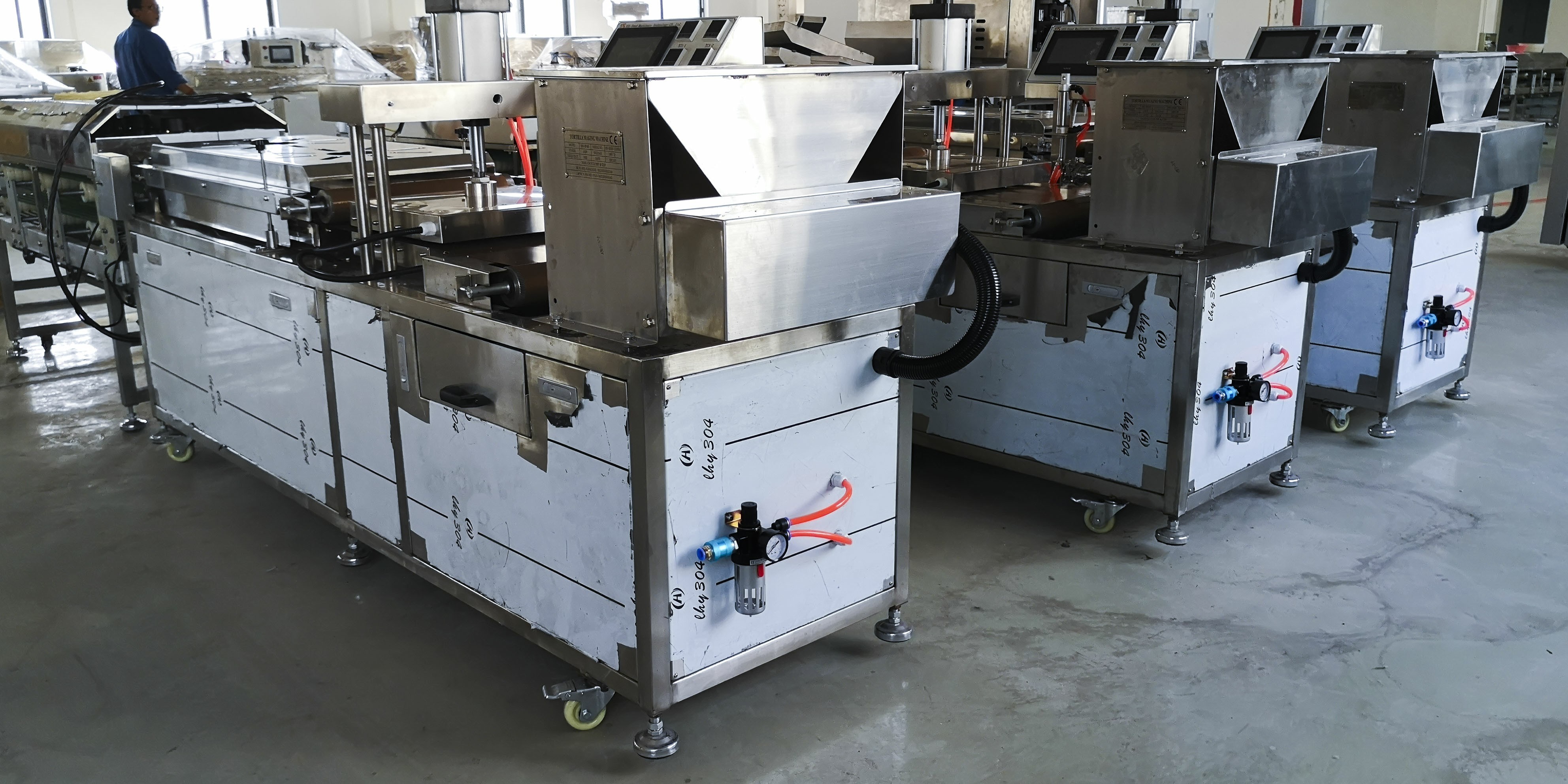 Electric 30cm 1300pcs/h Commercial Tortilla Machine