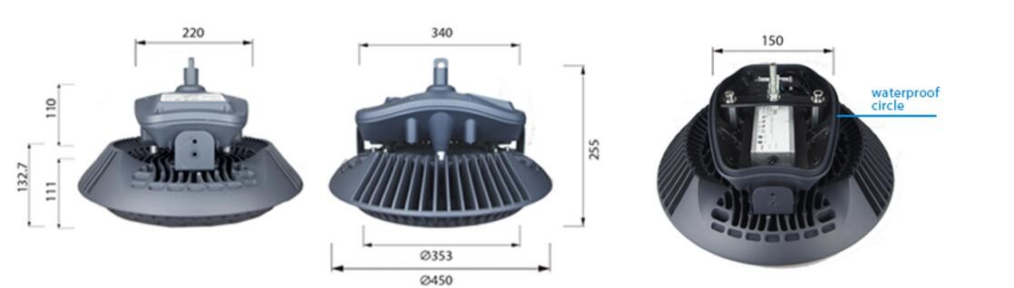 Dimmable Garden Commercial Led Exterior Flood Lights 200 Watt 250 Watt 60/38 Beam Angle
