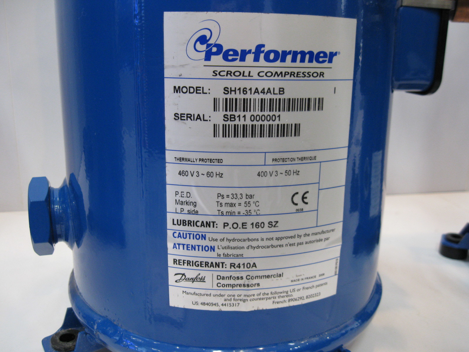 7.5HP Refrigeration Equipment Compressor SM090-3VI Scroll Compressor SM090S3VC