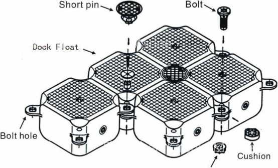 Marine Supplies Pontoon Cube With Wharf Water Boat Platform Docks And Systems Modular Dock Floating Pontoons 2