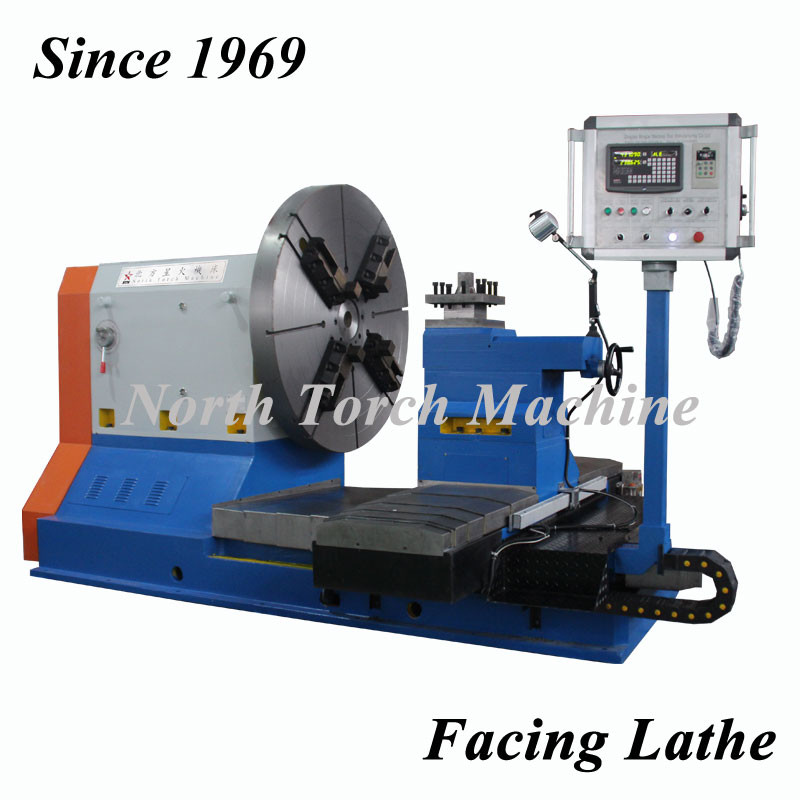 Universal Facing In Lathe , Metal Turning Lathe For HDPE falnge Mold