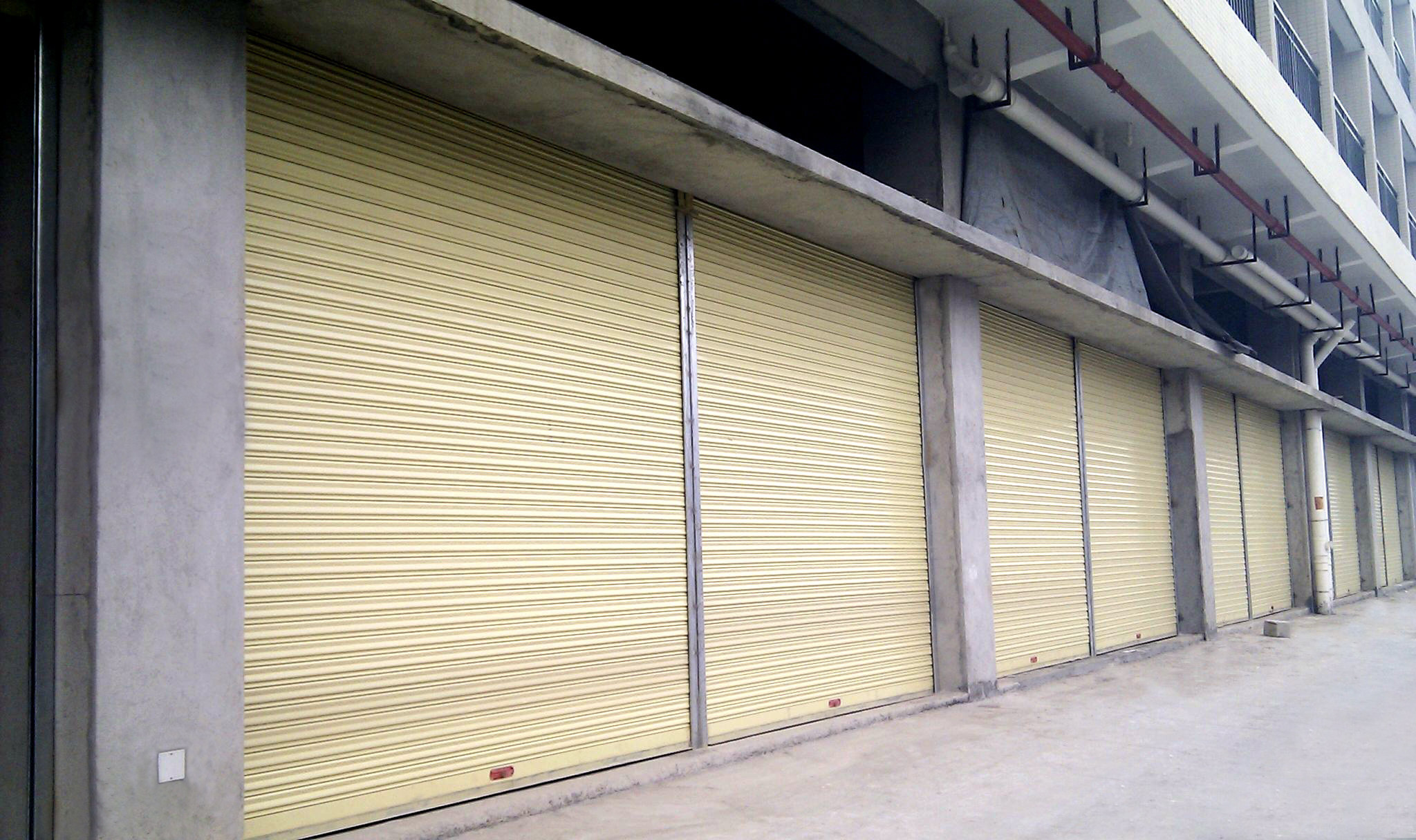 Industrial Galvanized Steel Roller Shutter Door Sound Insulation Heavy Duty Roller Door