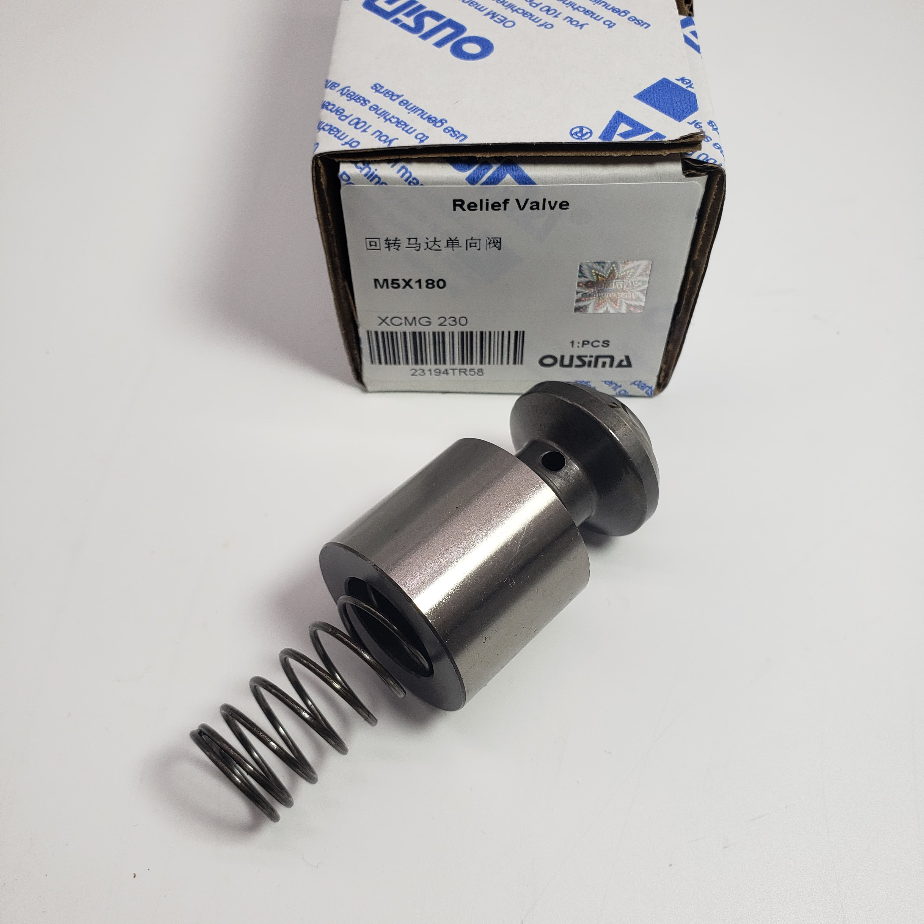 Rotary Motor Check Valve M5 X 180 For Excavator XCMG 230