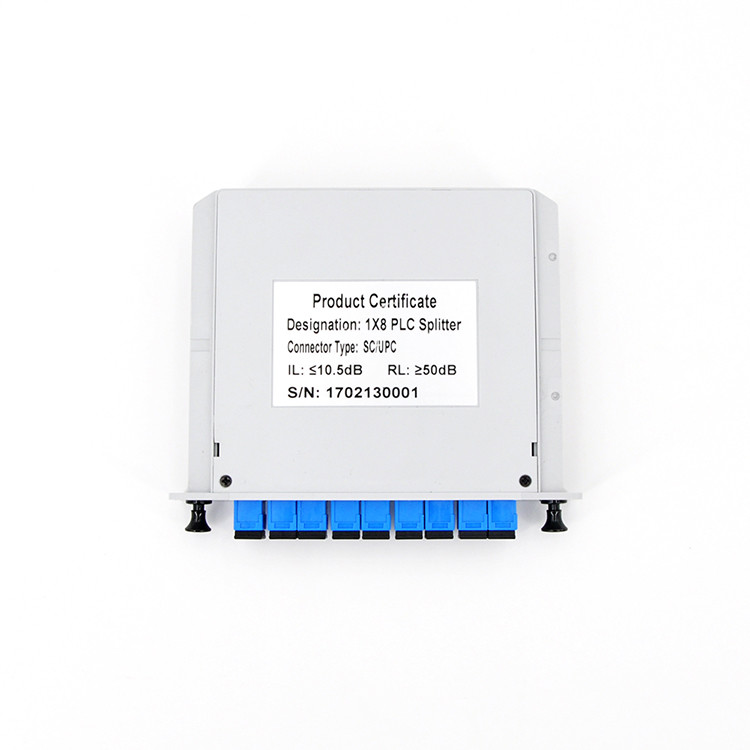 Cassette Card Gpon 1x8 Optical Splitter UPC Connector Low PDL