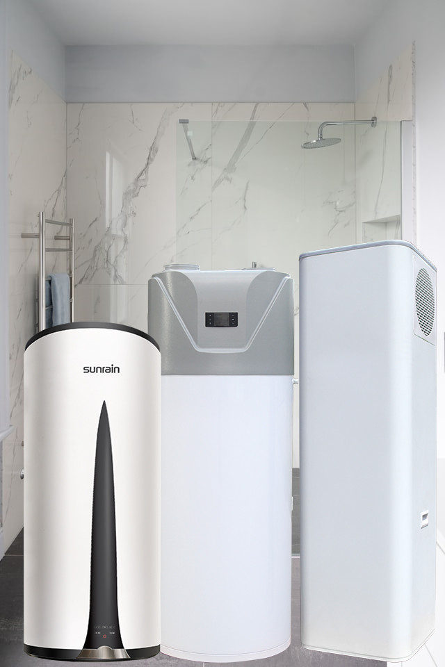 Monoblock Domestic Hot Water Heat Pump R134a 60L Electric Storage Tank Water Heater