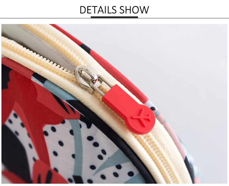 Shell Shape Polyester Cosmetic Bag With Zipper
