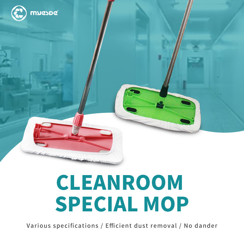 Steel Socket Clean Room Mop Microfiber Reusable Premium Quality Cleanroom Mop Wholesale Supplier