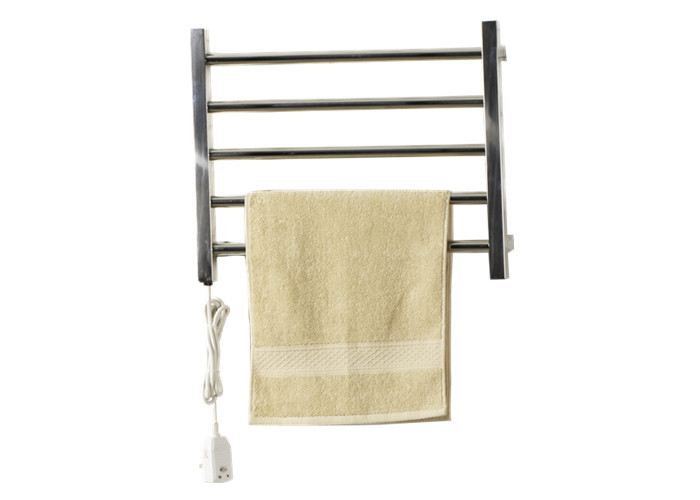 Polished Finishing Towel Warmer Rack , Electric Towel Rails For Bathrooms