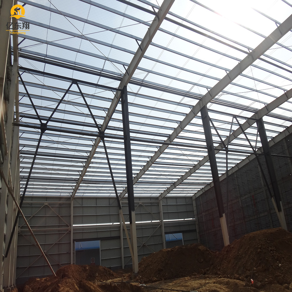 Customizable Steel structure warehouse with H Section Frame and Steel Color Sheet Wall Panel