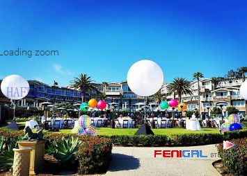 Customizable 220V LED Hanging Inflatable Lighting Balloons For Exhibition Decoration