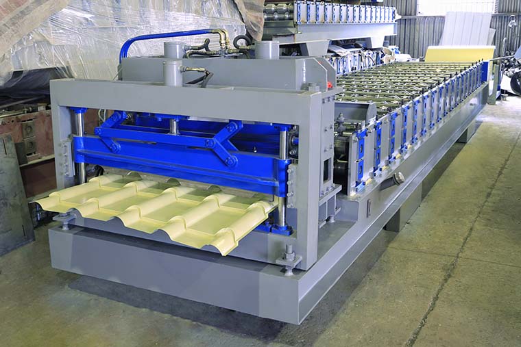 Bamboo Style Glazed Tile Roll Forming Machine 4-8m/Min High Strength