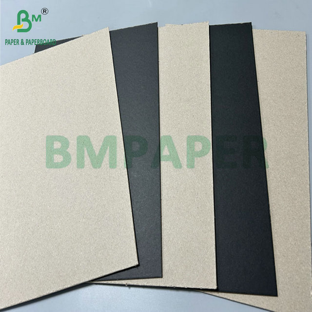 2mm 3mm Laminated Black Paperboard Grey Back For Rigid Package box  950 x 1300mm