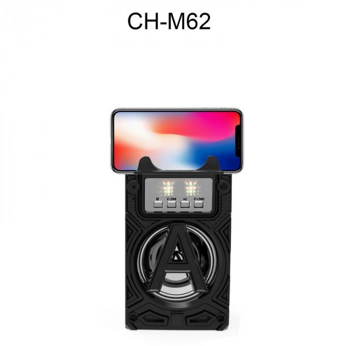 With flashing effect wooden box Bluetooth speaker CH-M62  portable outdoor bluetooth speakers   frequency response rang