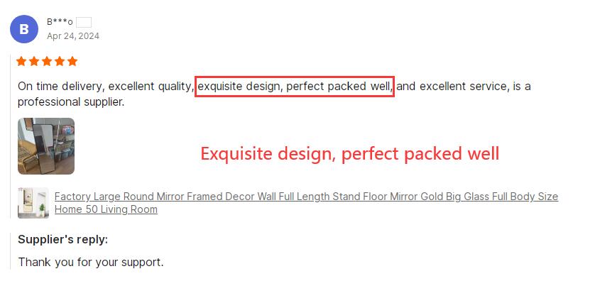Best Modern Stylish Aluninium Alloy Frame Standing Floor Mirror for Bedroom Decoration