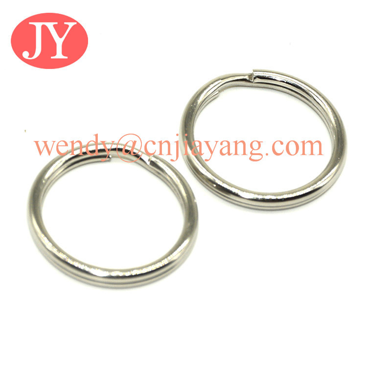 jiayang nickle color high quality aperture key ring parts