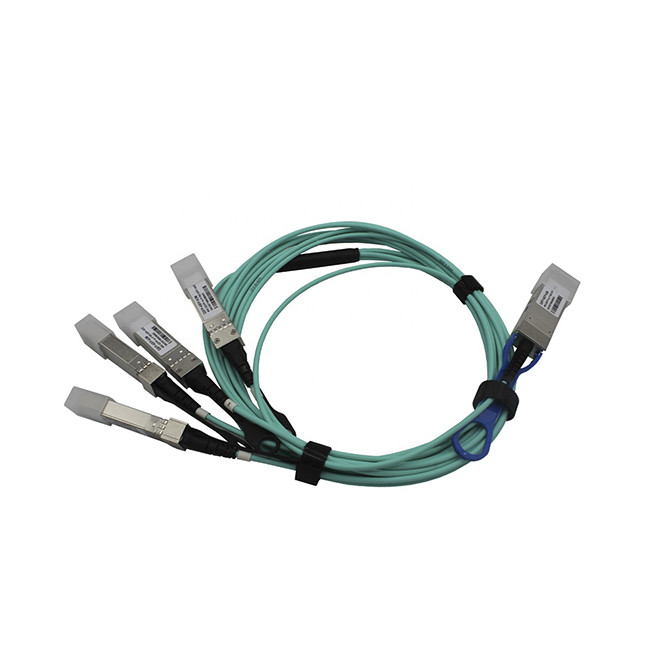 QSFP+ 40g To 10g Breakout Cable 10m OM3 FTTH FTTB FTTX Network