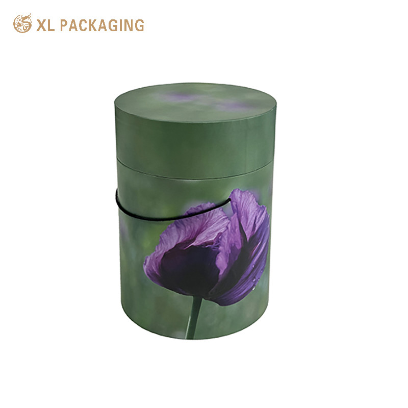 Round Roses Flower Cylinder Box Paper Tube Valentine's Day Flower Gift Box Packaging