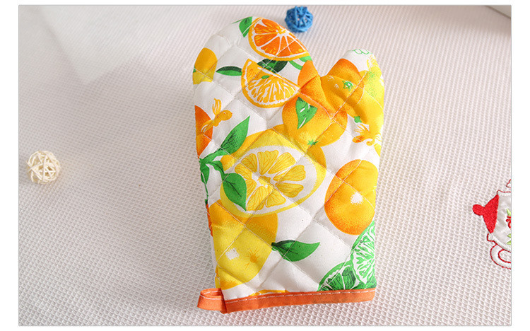 Manufacturer Custom digital printed cooking kitchen microwave cotton oven glove