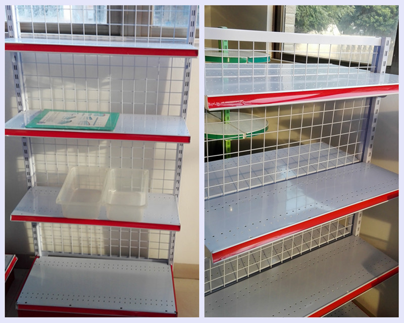 Green / Red Color Gondola Display Rack , 35kg/ Layer Gondola Shelving System