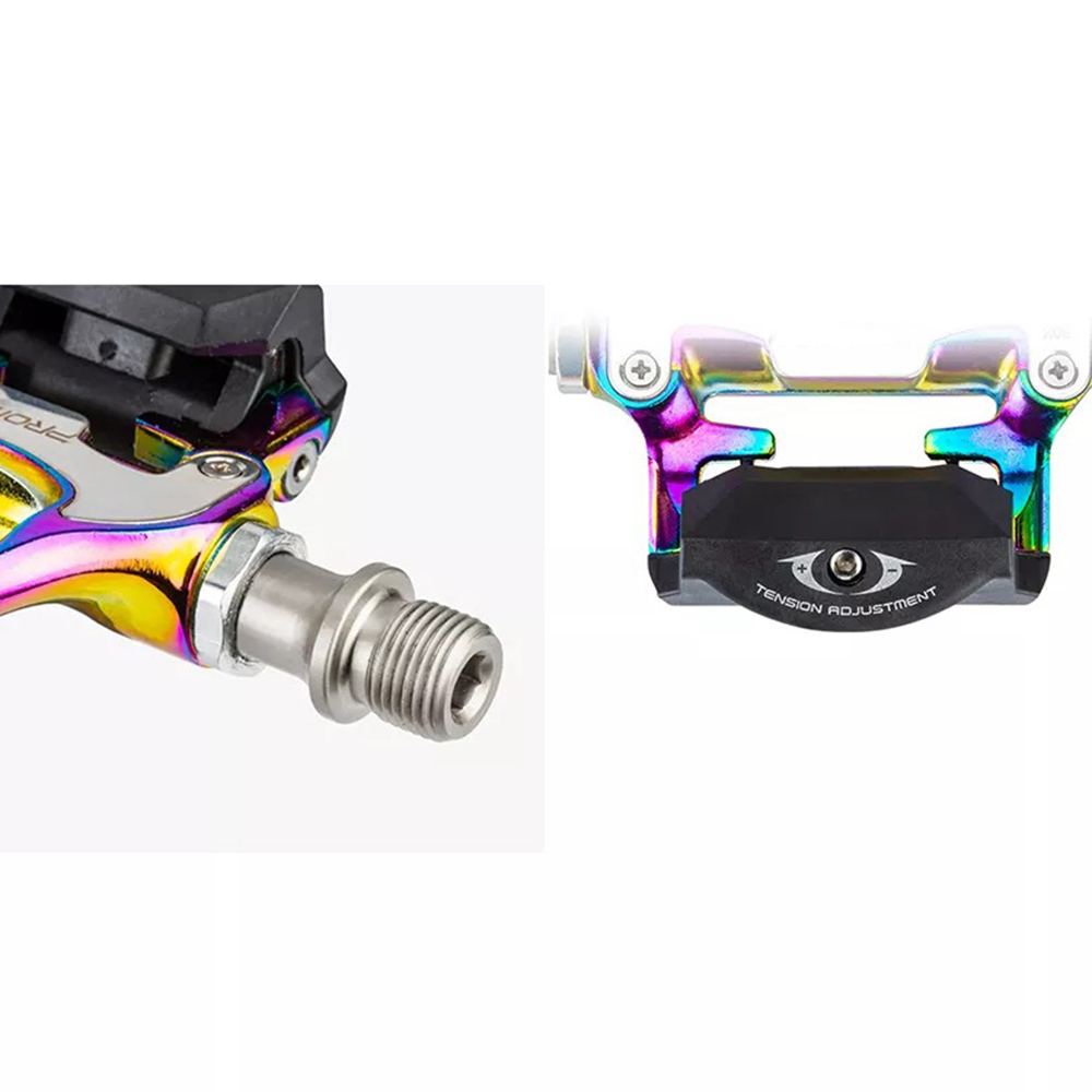 KOOTU Colorful Clipless Pedals Road Bike Pedals SPD Lock Pedals