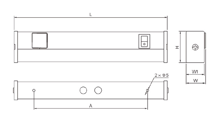 CTY08 Marine Cabin Interior Light Fluorescent Bedside Light