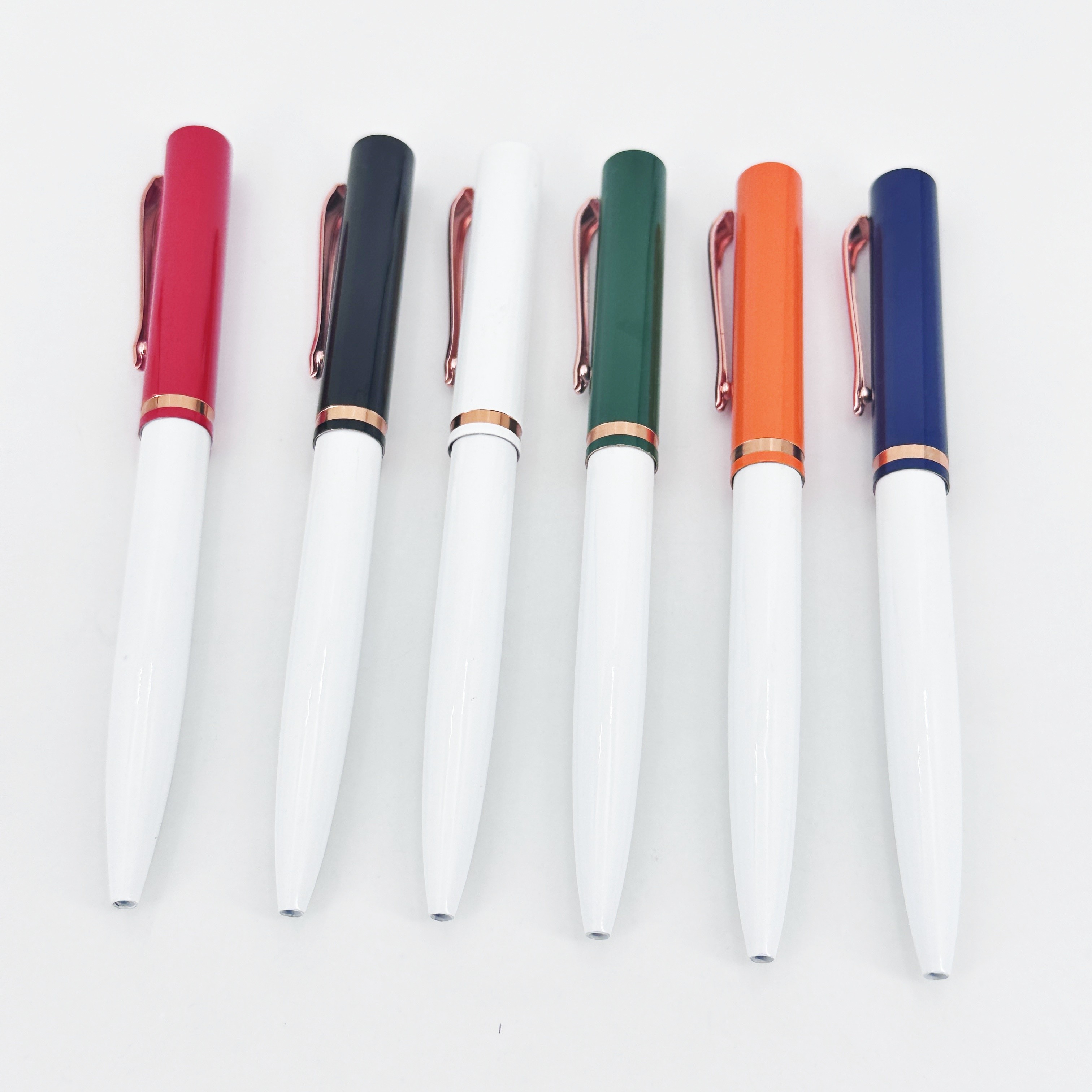 Business Style Aluminum Barrel Press Type Ballpoint Pen 1.0mm Classic Ball Pen