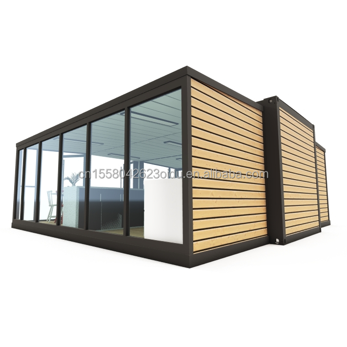 Fast Food Shop or Modern Office Expandable 20ft Container House with Customized Color and Aluminum Alloy Windows