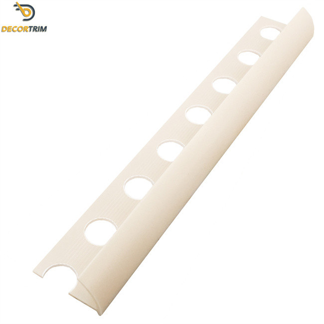 10×2500mm PVC Tile Trim Round Open Shape For Tile Edge Protection​