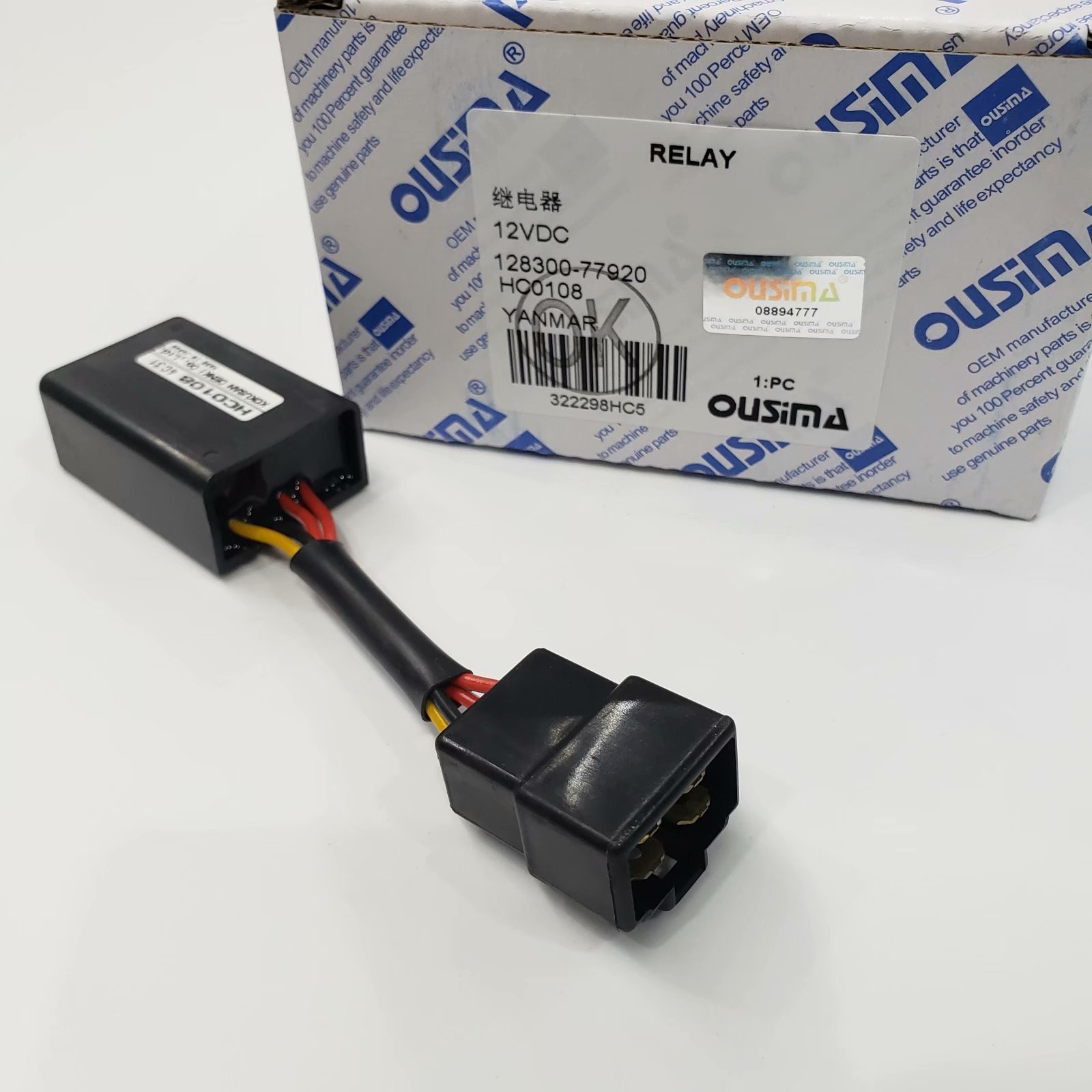 OUSIMA 128300-77920 HC0108 12V Glow Plug Timer Relay For YAMMAR 12830077920