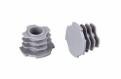 China Industrial Workbench Plastic Cap Aluminum Pipe Fitting AL-26 For OD 28mm on sale