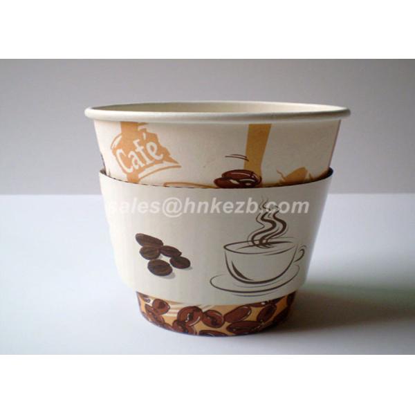 Kraft Paper Coffee Cup Sleeves Custom Print For Coffee Cups Flexo Print