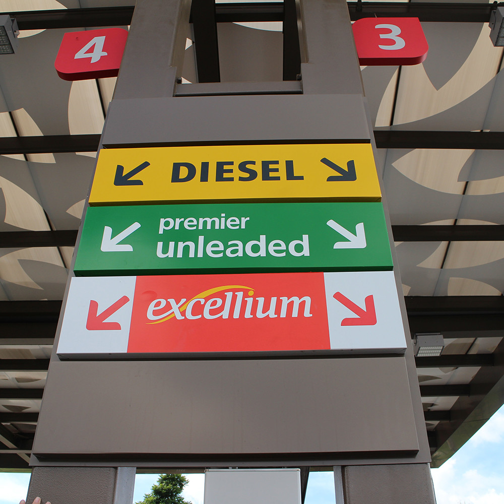 Aurora Event Directional Signage / Wayfinding Pylon Sign Board