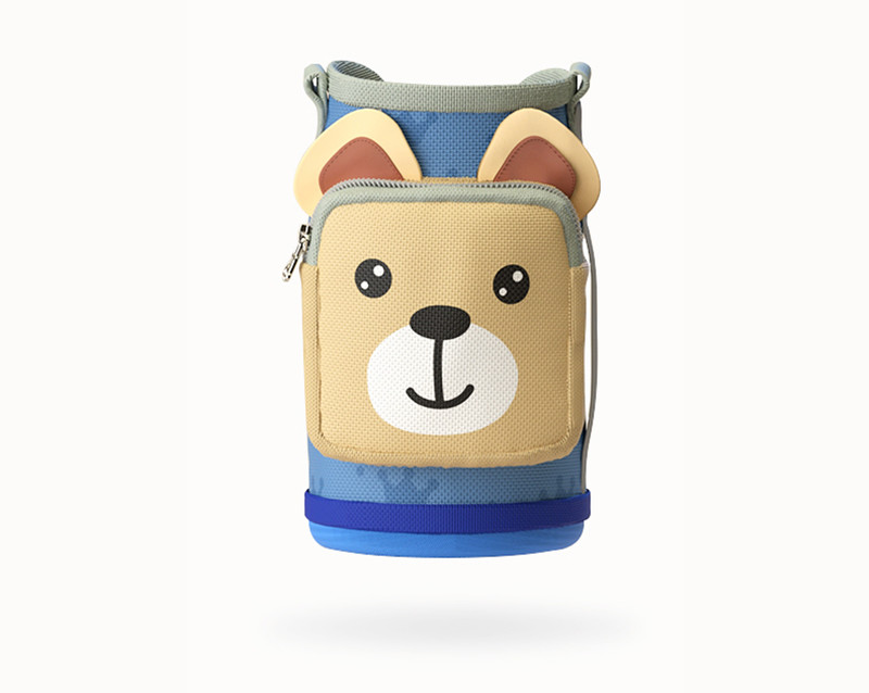 Custom Insulated Portable Bear Print Hot Milk Baby Bottle Cover