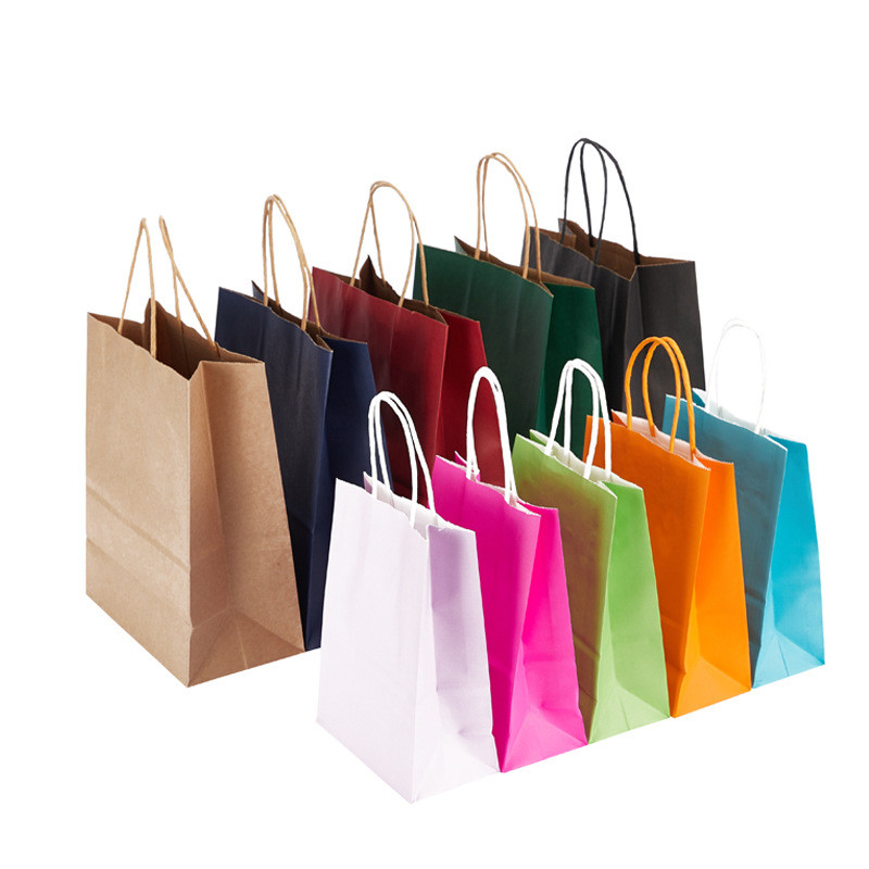 Oil Proof Coated Paper 80gms Twisted Handle Bags