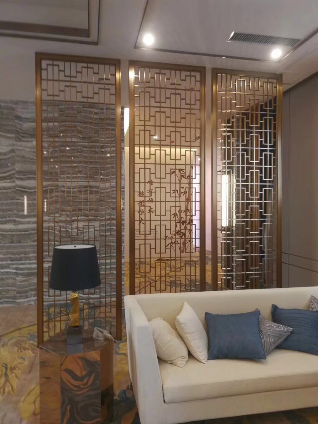 Decorative Metal Screen interior partition wall panel designs customized metal furniture