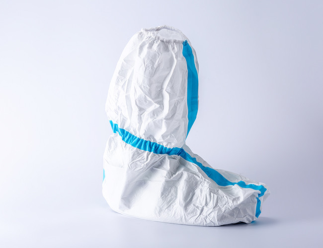 Non Slip Disposable Shoe Covers Knee High Dust Proof Antislip
