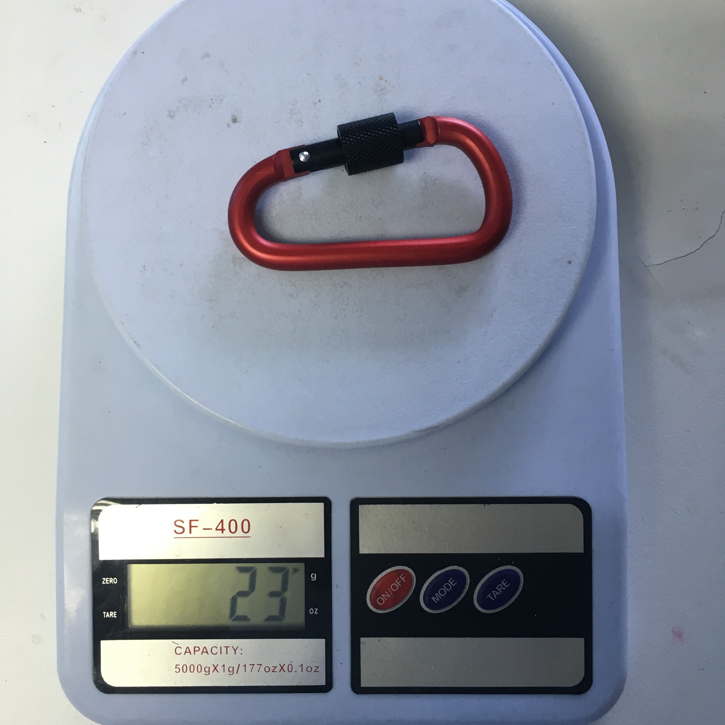 Locking Carabiner hookAluminum Snap Hook Screw Carabiner Aluminum Carabiner D Clip D Shape Buckle Spring Snap Key Chain