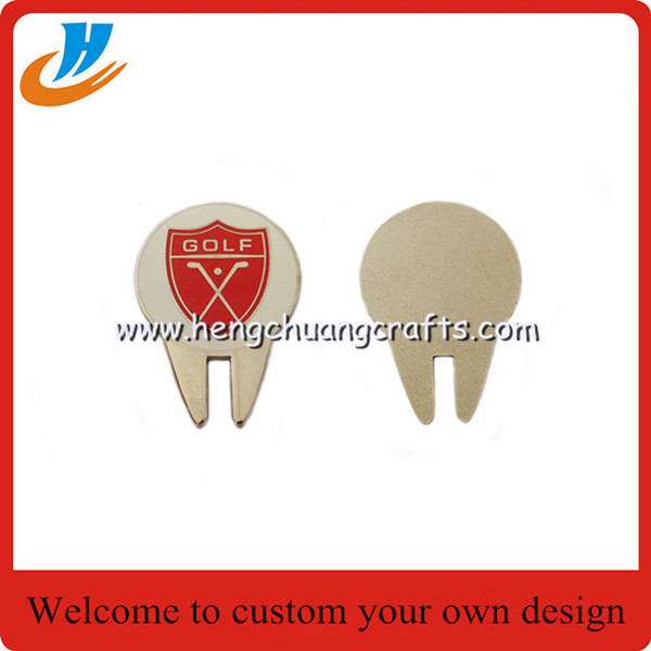 Custom iron material hat clip,magnet hat clips with gold plated