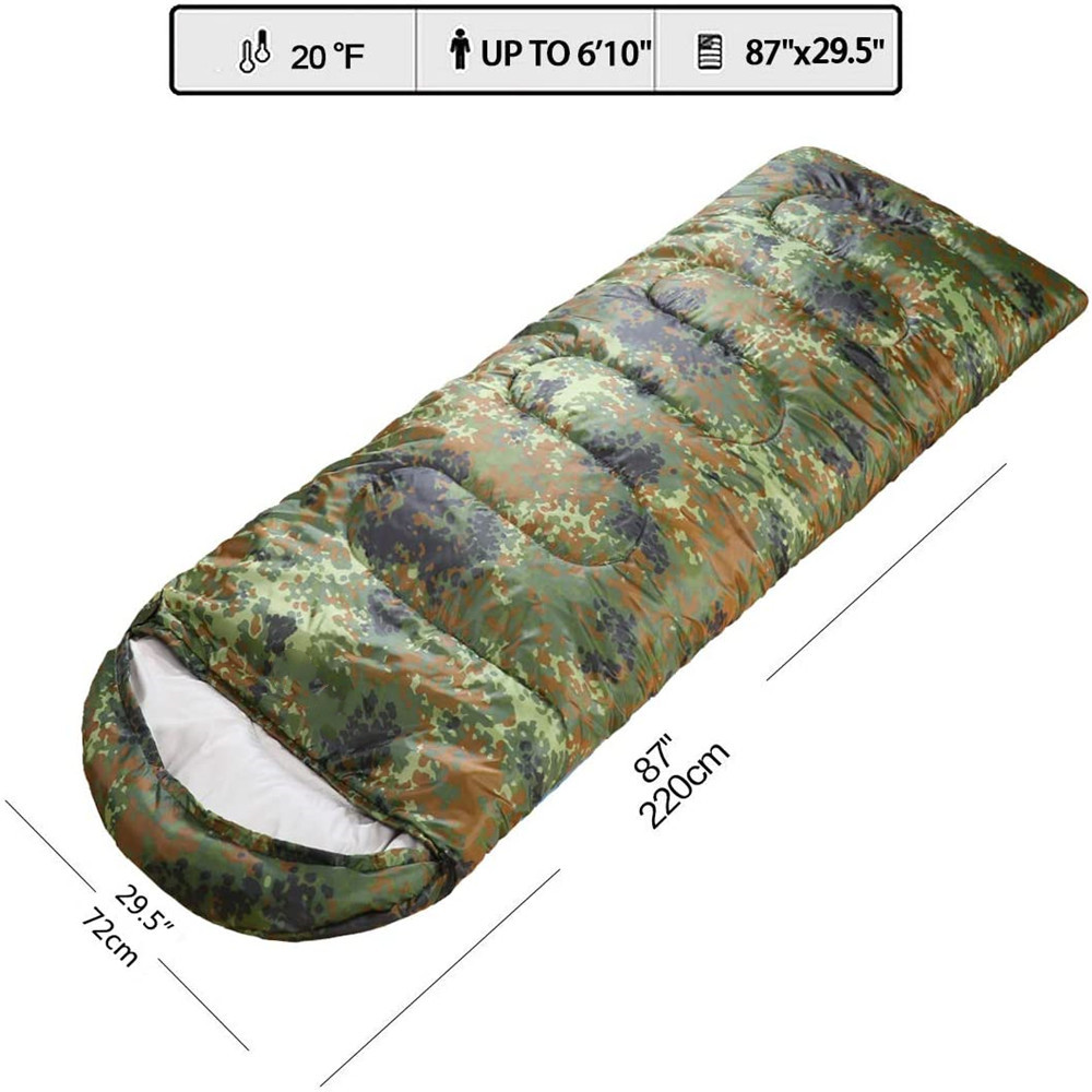 Survival Emergency Waterproof Outdoor Sleeping Bag Mummy Goose Down Duck Down