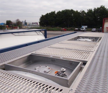 SPA-H Frame Material 20ft Bulk Cement ISO Trailer Transport Tank Container Q345B Steel Stainless Steel Pressure Vessel