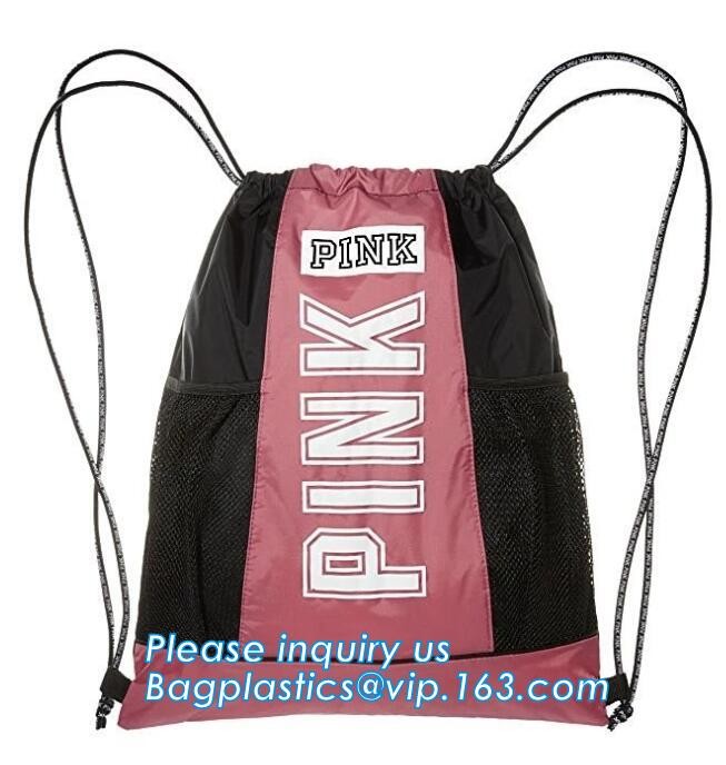 Promotion Custom Eco Friendly Sublimation Polyester Folding Shopping Bag,Promotional Sports Gym Sack Polyester Drawstrin