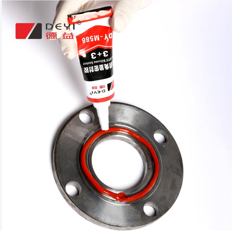 Black Paste In Tube RTV Silicone Gasket Maker For Meter Silicone Sealant Adhesive