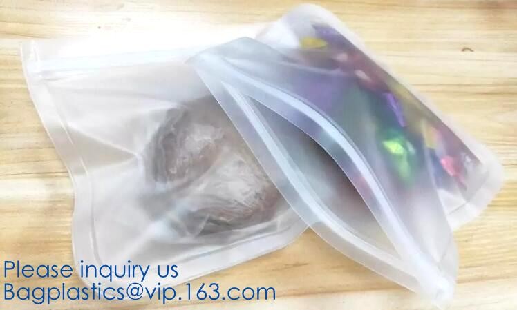 Kitchen Reusable Storage Silicone Food Fresh Bag with free hand baggy rack,preservation food fresh vacuum storage bag wa
