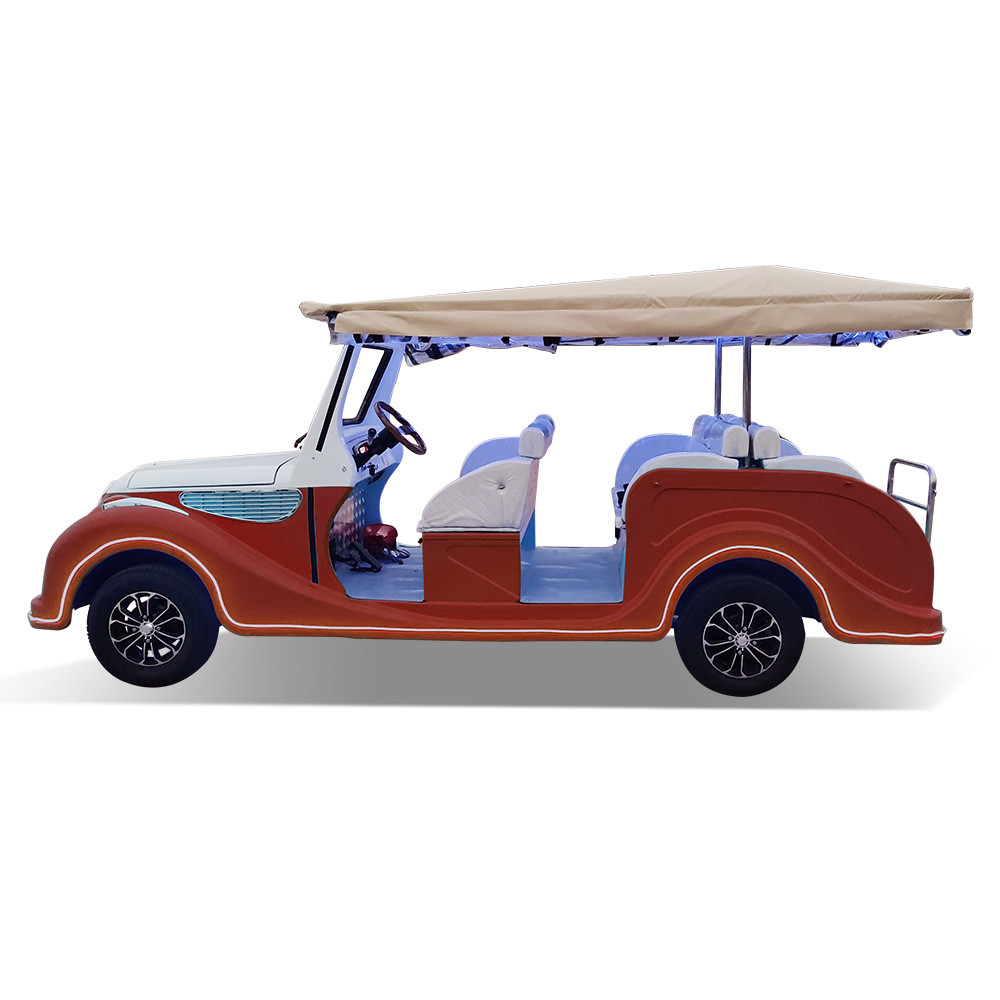 Classic Car with Lithium Battery 72V 4KW AC System Brand New Luxury Classic Trolley Bus