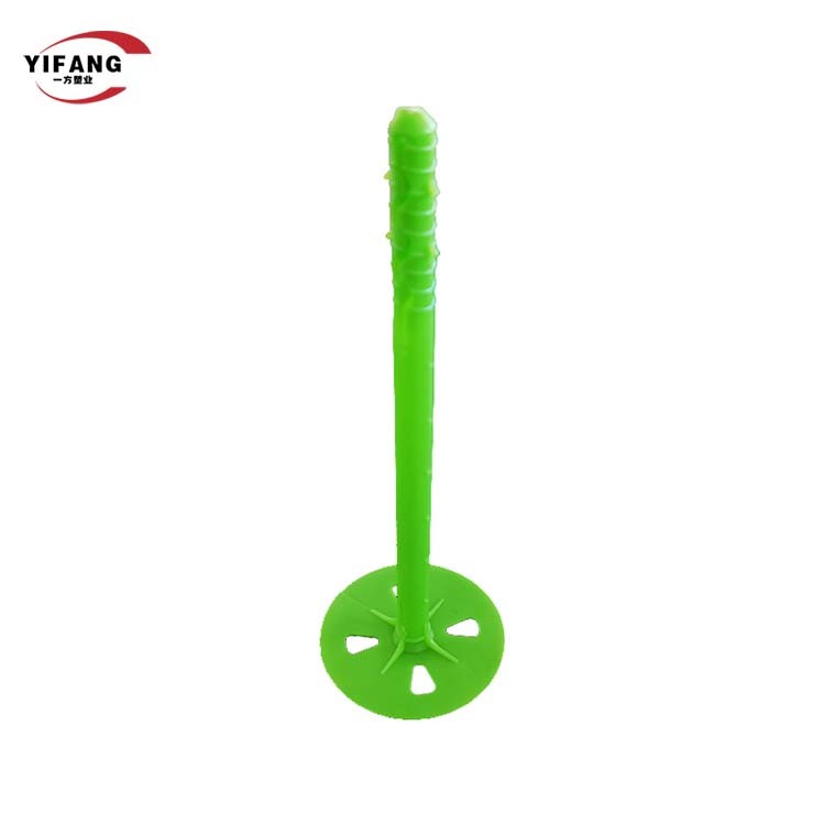 Dampproof Rigid Foam Insulation Fasteners , Plastic Concrete Anchors With Disc