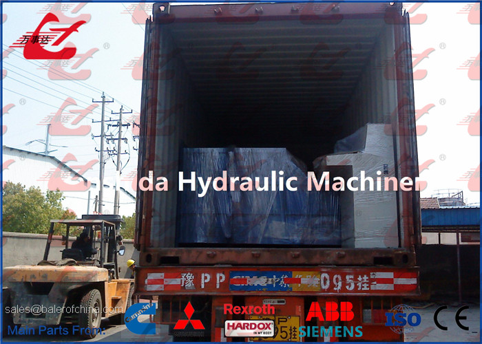 Automatic Waste Paper Baling Machine , Waste Carton Baler Horizontal Baling Press