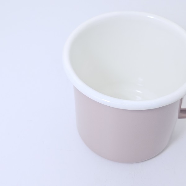 High Quality Enamel Carbon Steel Mug Enamel Drinkware With Rolled Edge Camping Mug for Daily Use