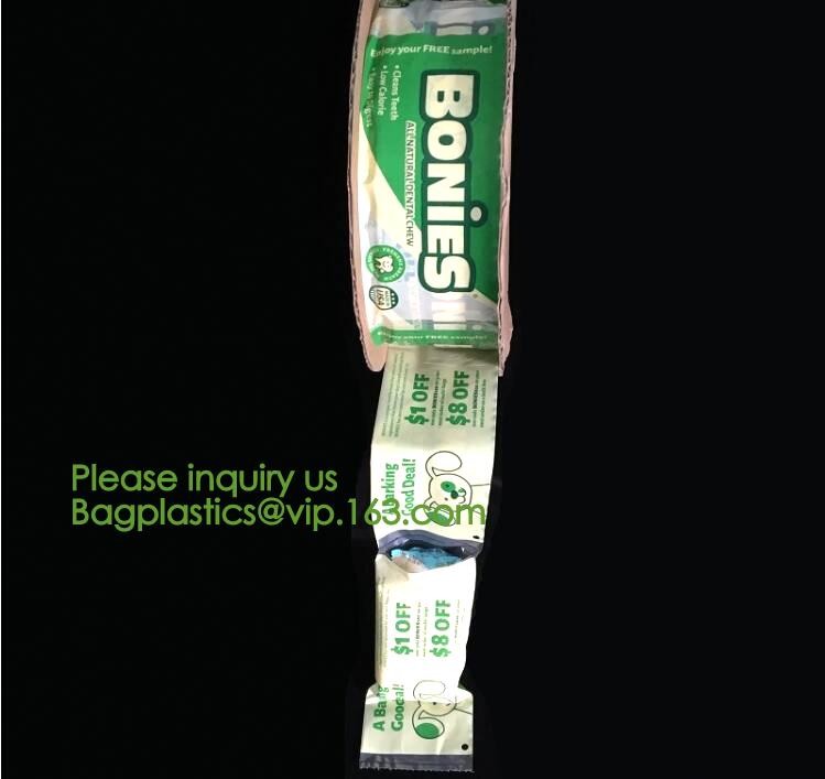 clear LLDPE easy tearing line pre-opened in roll bag,Factory custom LLDPE plastic autobag Preopened polybag on a Roll